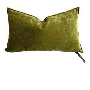 Absinthe French Velvet Lumbar Pillow